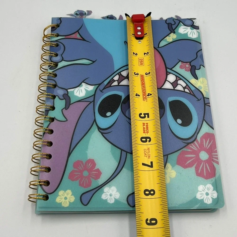 Disney Lilo & Stitch Spiral Journal OS Blue Brand New Tabbed 96 Sheets Floral
